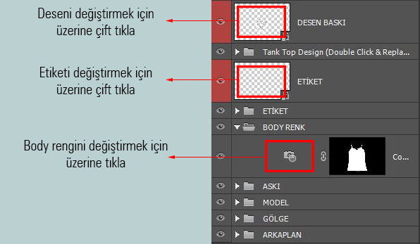 askılı bluz mockup
